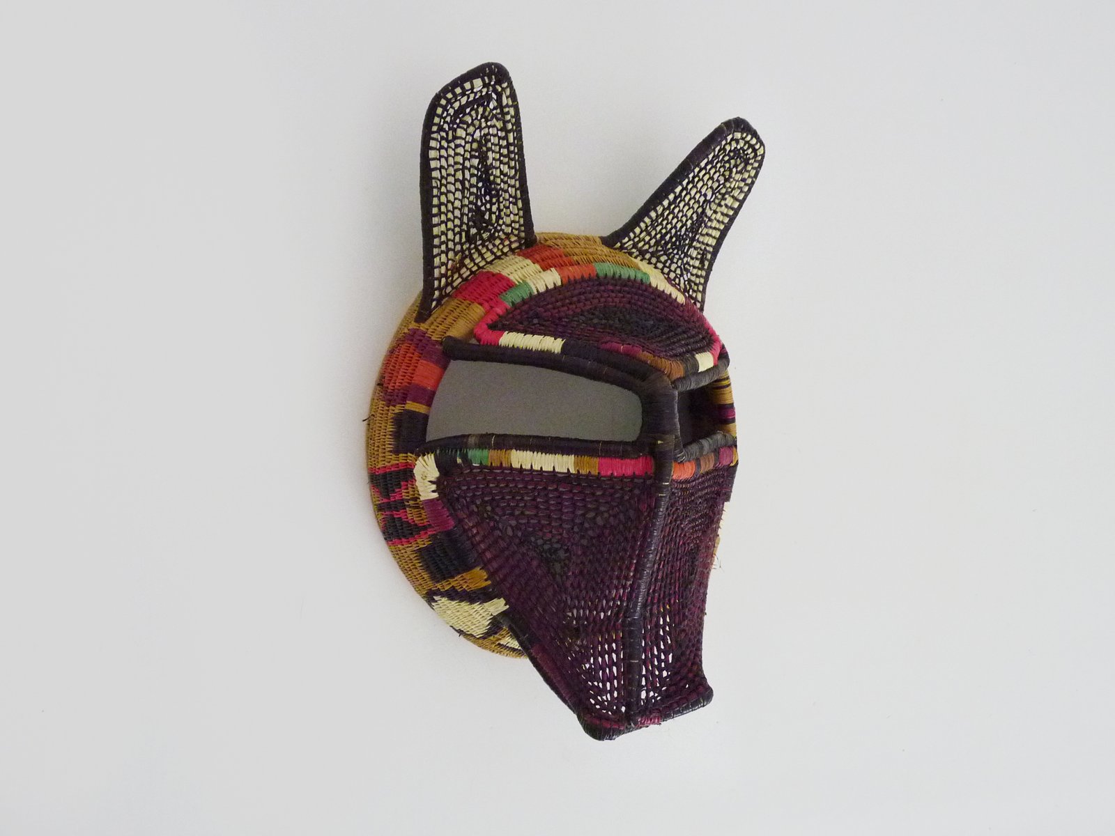 Folk Art Handwoven Decorative Mask from Panama, 1970s