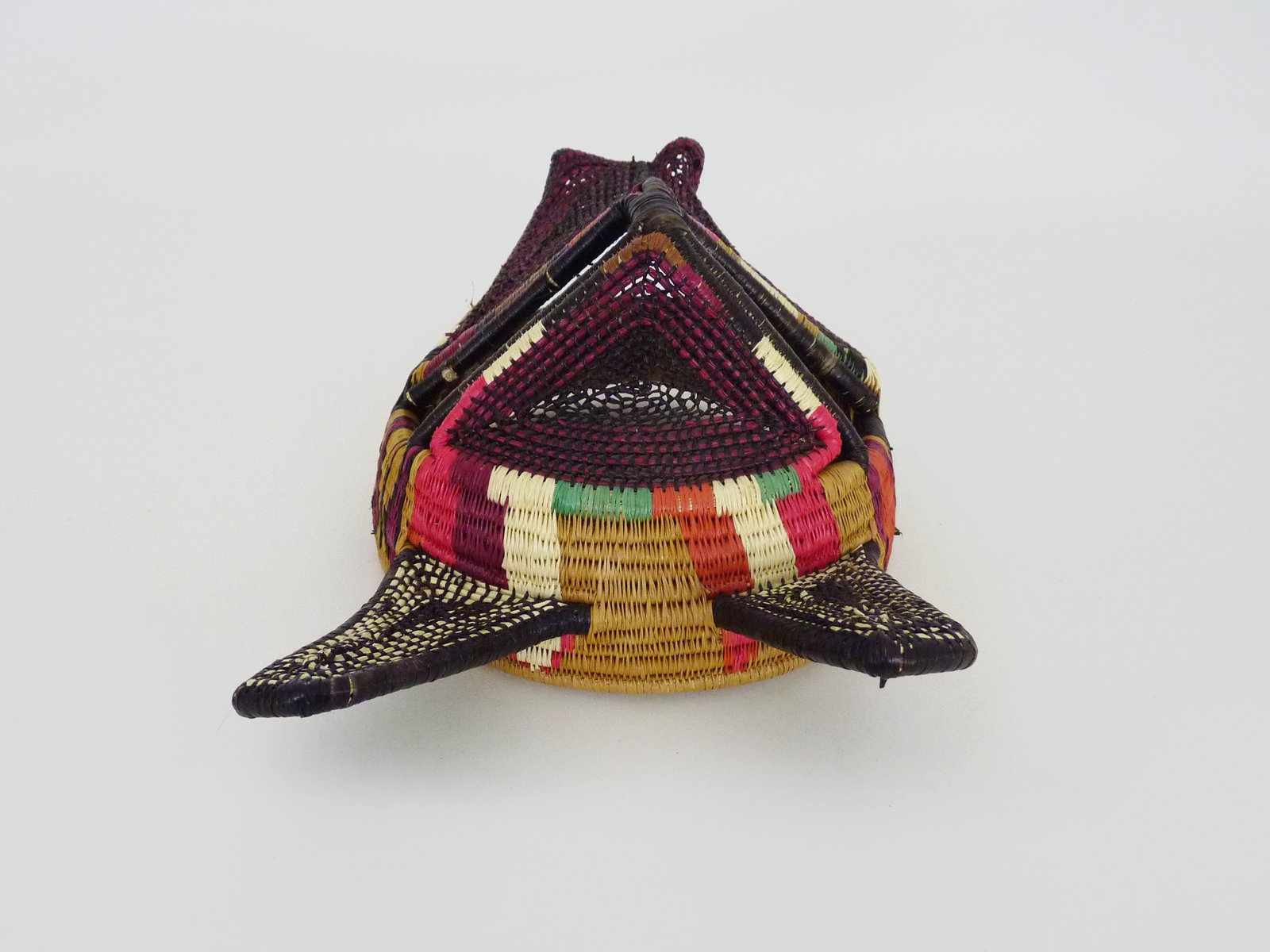 Folk Art Handwoven Decorative Mask from Panama, 1970s