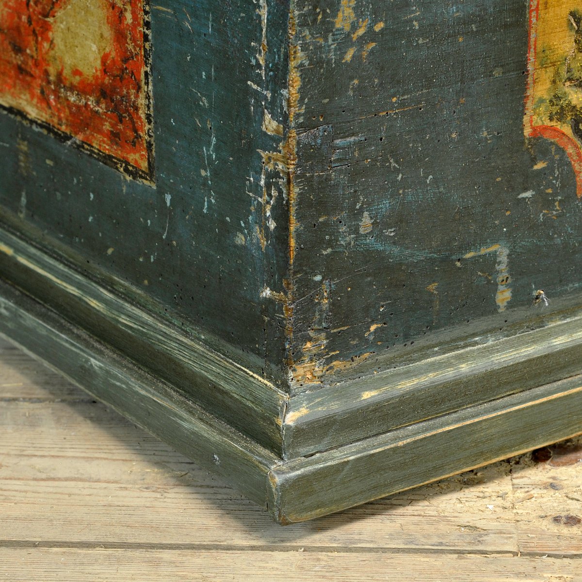 Folk Art Wedding Chest, 1870s