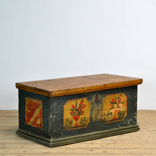 Folk Art Wedding Chest, 1870s