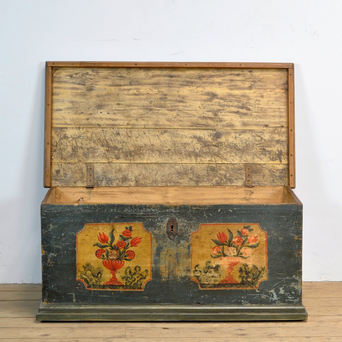 Folk Art Wedding Chest, 1870s