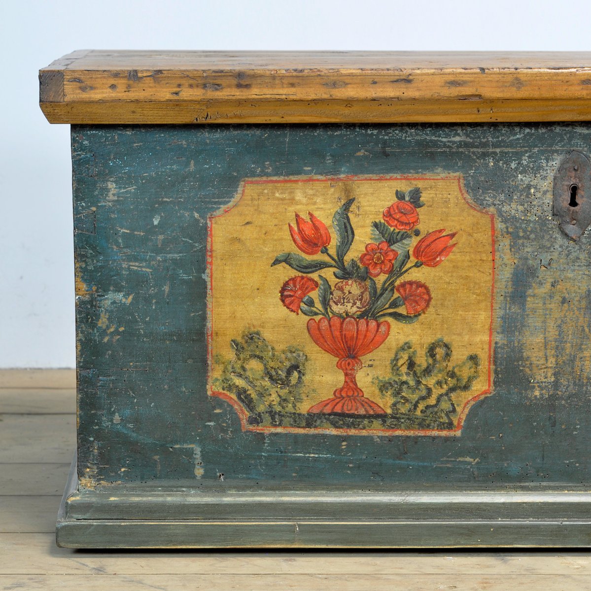 Folk Art Wedding Chest, 1870s