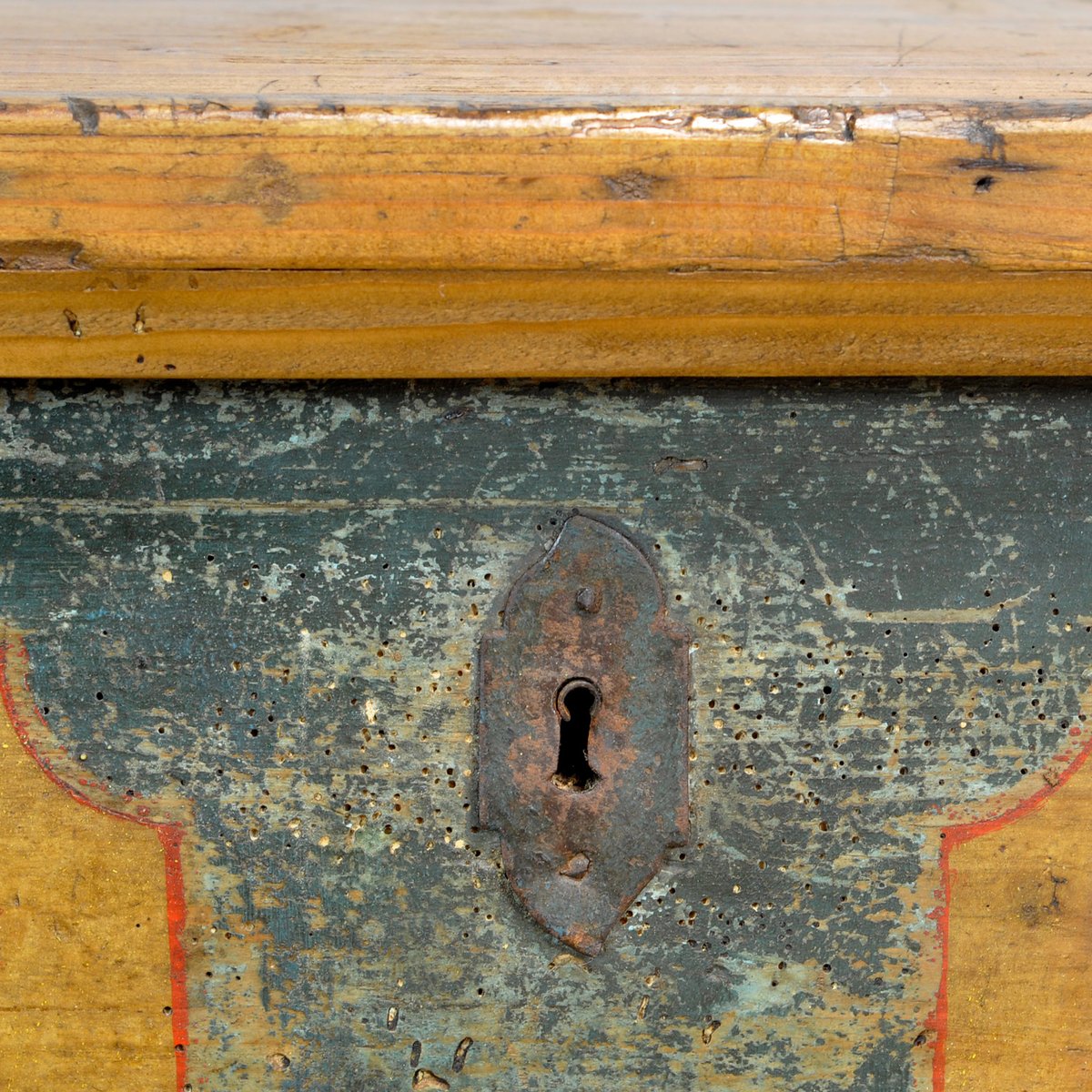 Folk Art Wedding Chest, 1870s