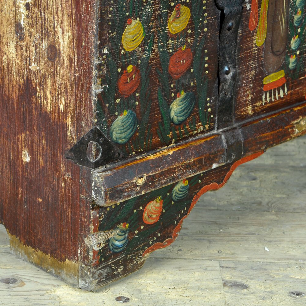 Folk Art Wedding Chest, 1903s