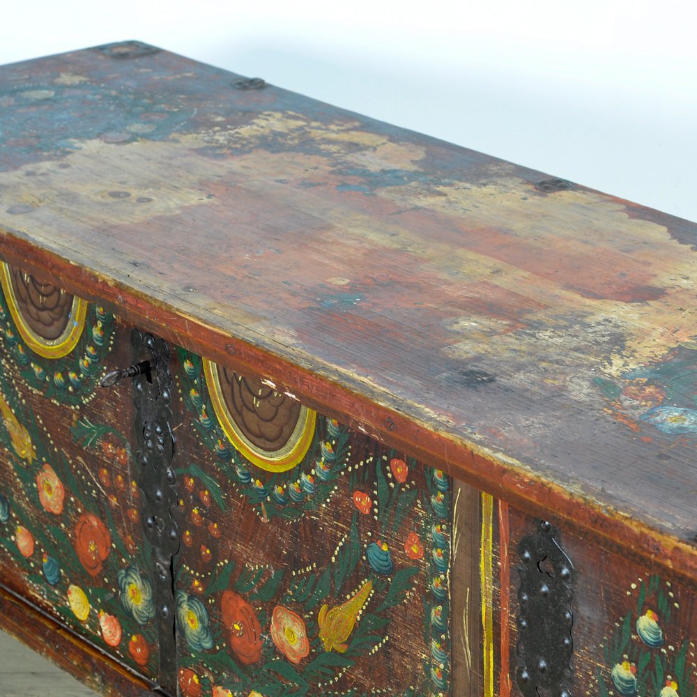 Folk Art Wedding Chest, 1903s