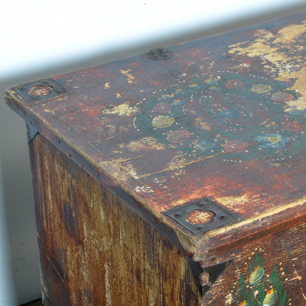 Folk Art Wedding Chest, 1903s