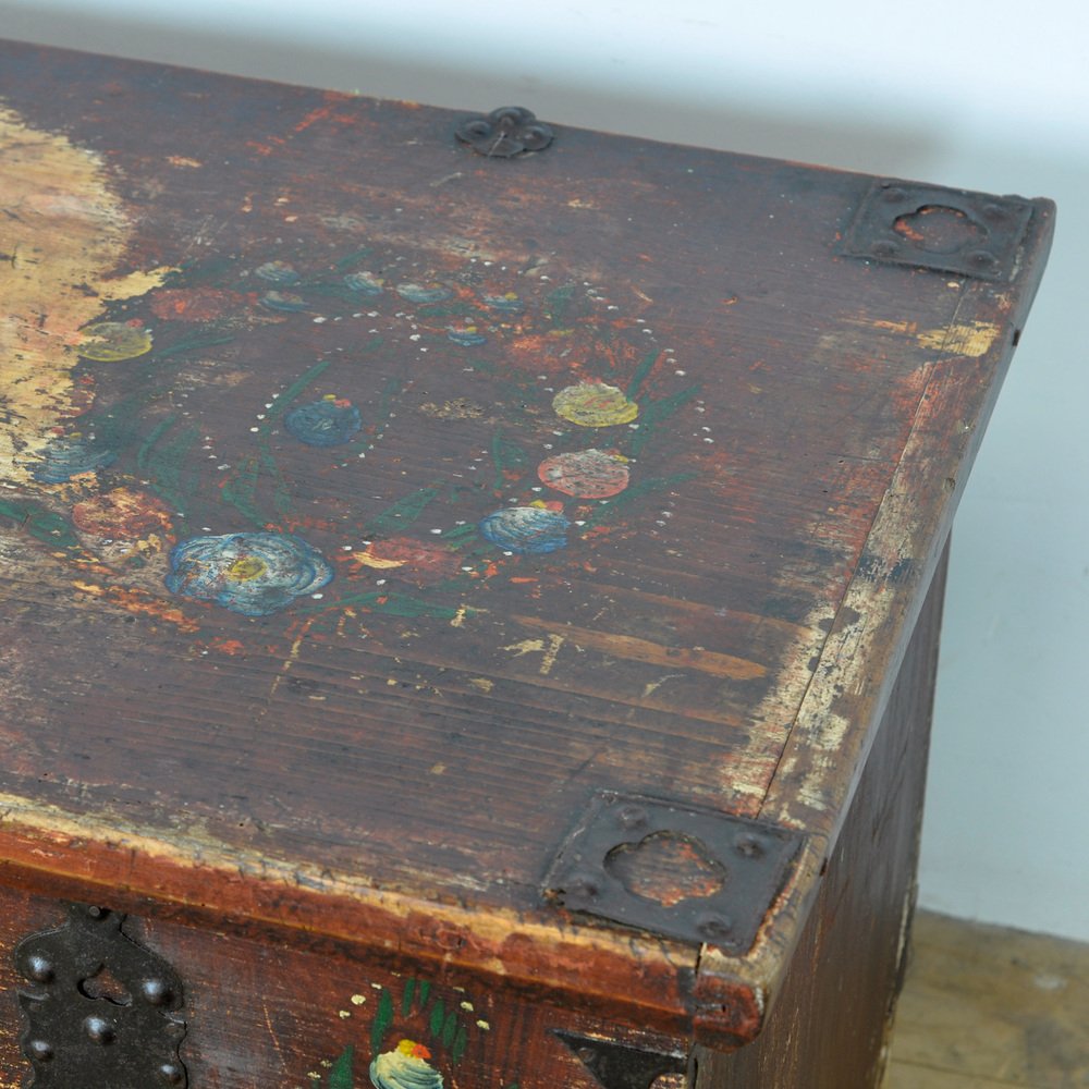 Folk Art Wedding Chest, 1903s