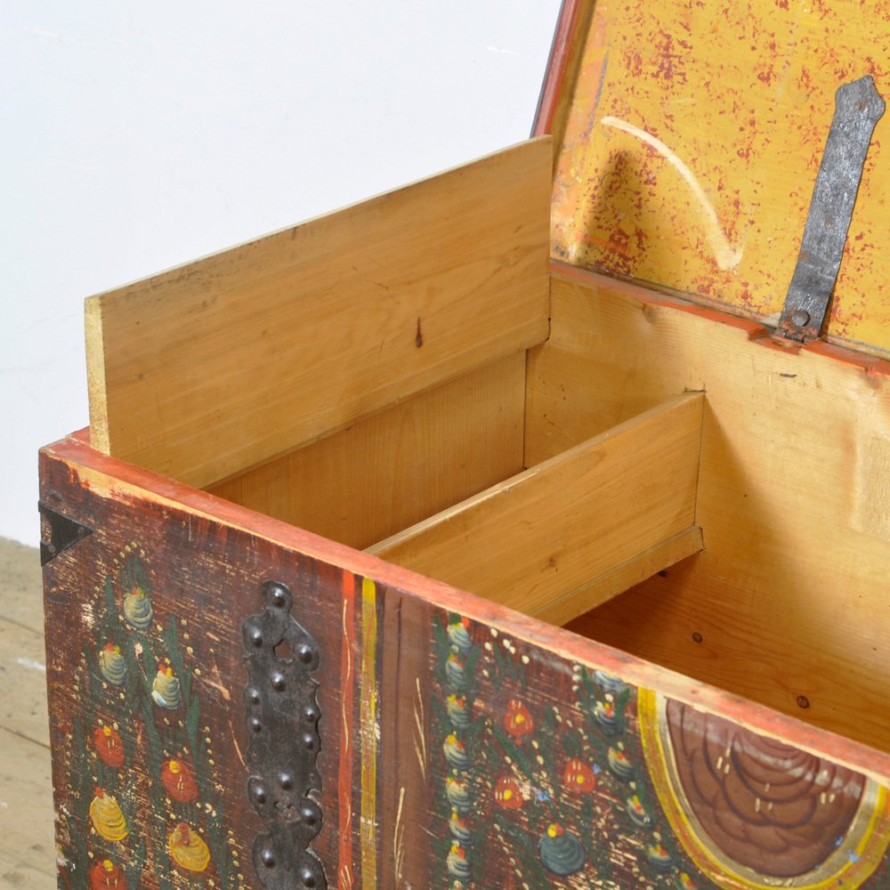 Folk Art Wedding Chest, 1903s