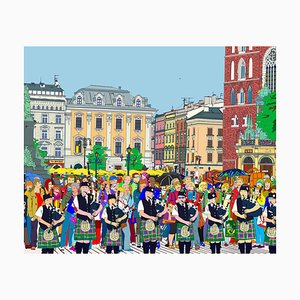 Folk in Krakow Square, 2020-CHG-918192