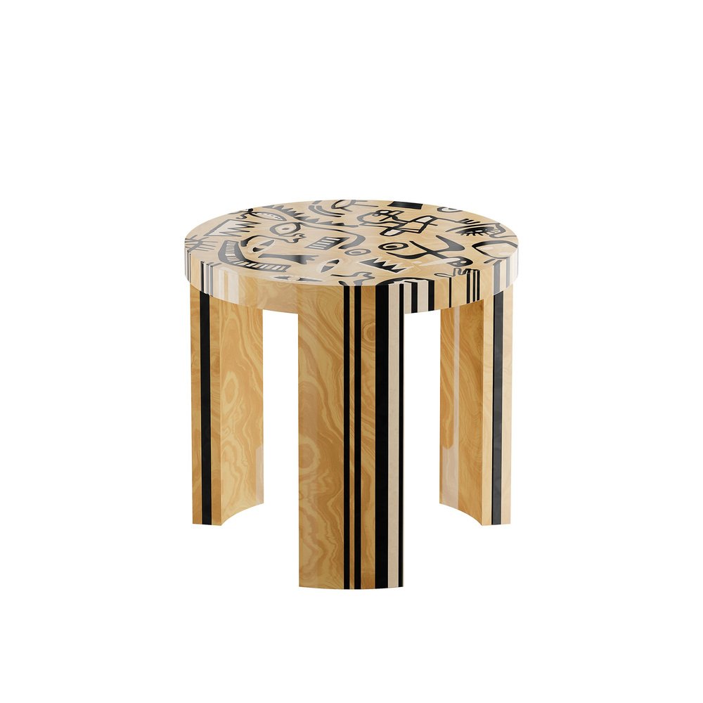 Folk Side Table by HOMMÉS Studio, 2010s