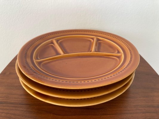 Fondue Plates from Gien Pottery, France, 1970s, Set of 3-TZ-745591