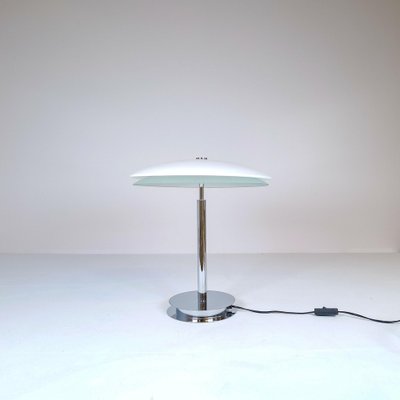 Fontana Arte Italian Tris Table Lamp in Glass with Chrome Base by Pietro Chiesa, 1960s-UYK-1175787