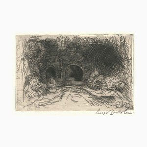 Fonte Canapina - Original Etching by Luigi Bartolini - 1940 1940-ZCI-759023