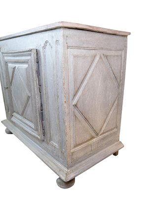 Food Cabinet Painted in Grey, 1720s-UY-2027295