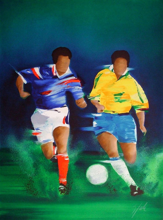 Football: Brazil France Final in 1998 by Victor Spahn