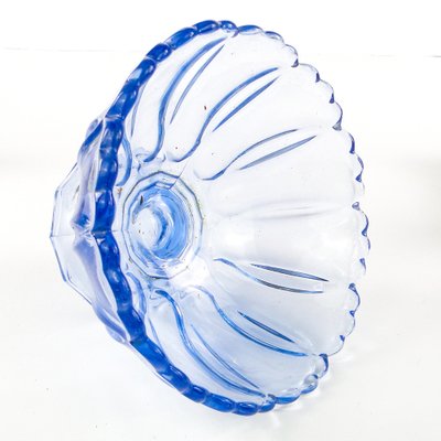 Footed Ring Bowl from Ząbkowice Glassworks, 1950s-BKO-1823443