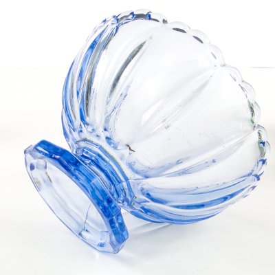 Footed Ring Bowl from Ząbkowice Glassworks, 1950s-BKO-1823443