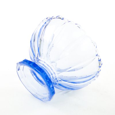 Footed Ring Bowl from Ząbkowice Glassworks, 1950s-BKO-1823435