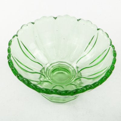 Footed Ring Bowl from Ząbkowice Glassworks, 1950s-BKO-1823434