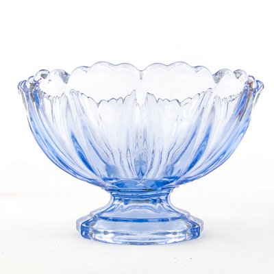 Footed Ring Bowl from Ząbkowice Glassworks, 1950s-BKO-1823443