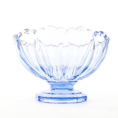 Footed Ring Bowl from Ząbkowice Glassworks, 1950s-BKO-1823435