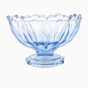 Footed Ring Bowl from Ząbkowice Glassworks, 1950s-BKO-1823435