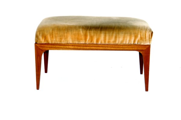 Footrest or Stool in Mahogany, Sweden, 1950s-GEK-1351173