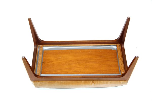 Footrest or Stool in Mahogany, Sweden, 1950s-GEK-1351173