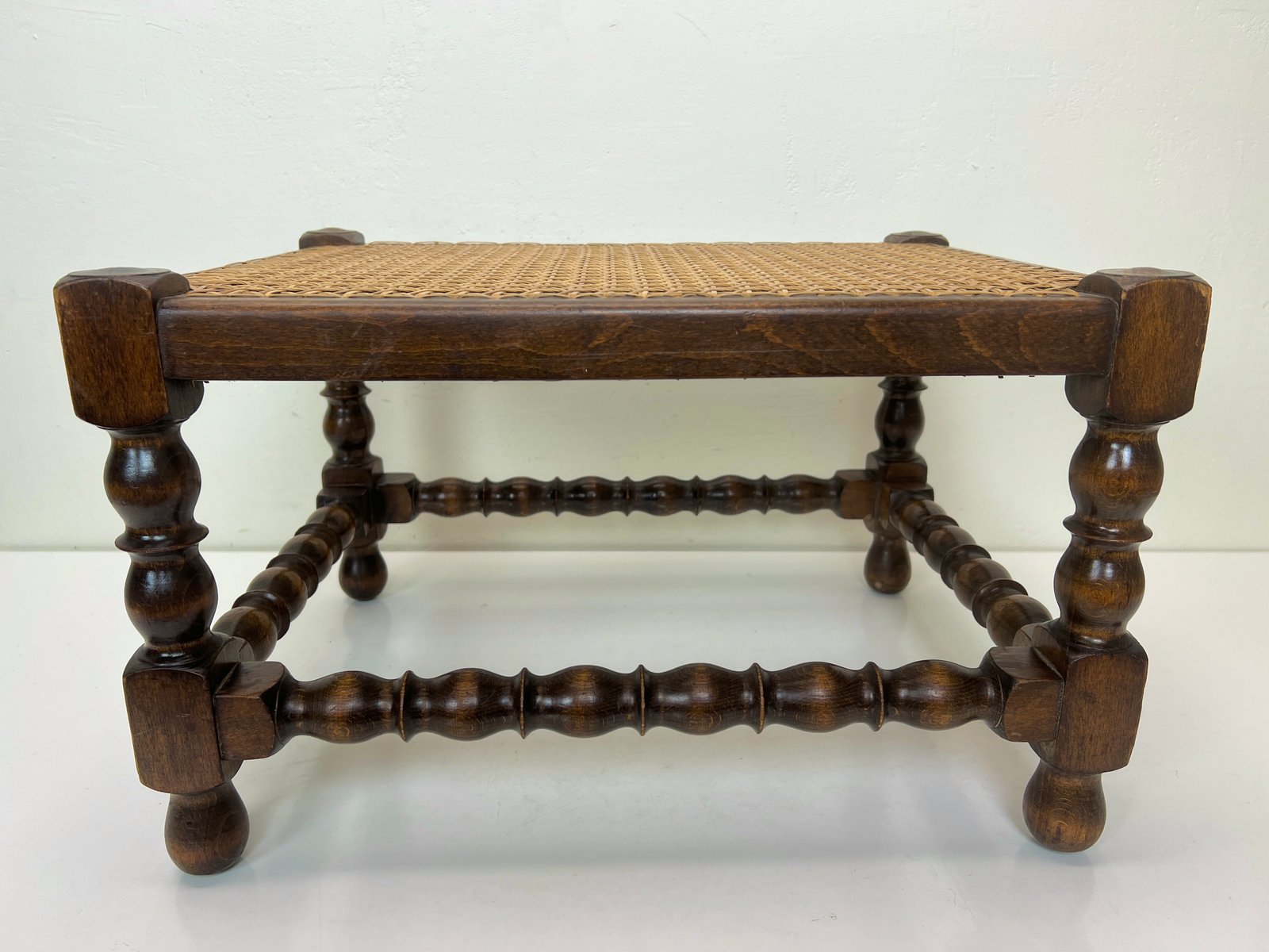 Footstool with Cane Top from H.Pander & Zonen, 1890s