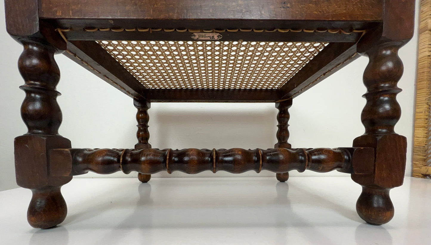 Footstool with Cane Top from H.Pander & Zonen, 1890s