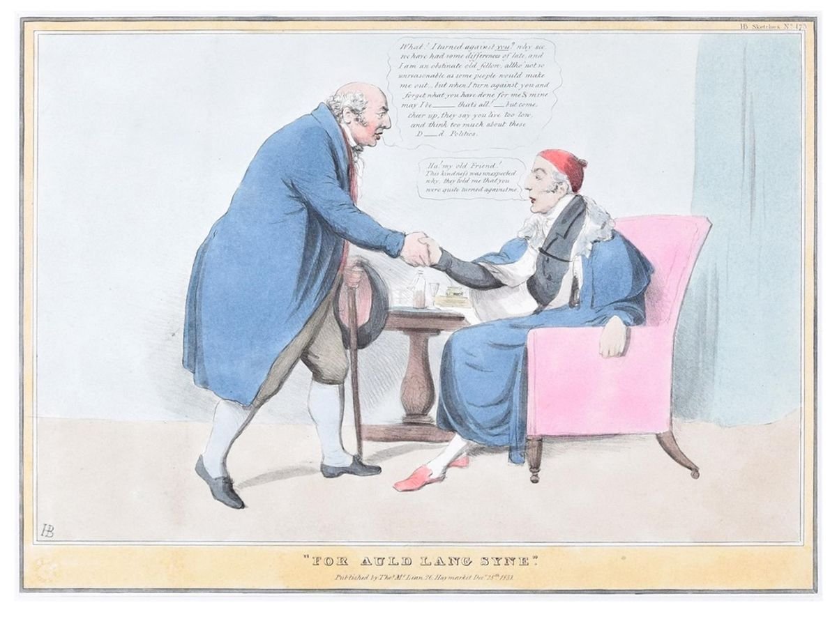 For Auld Lang Syne - Lithograph by J. Doyle - 1831 1831