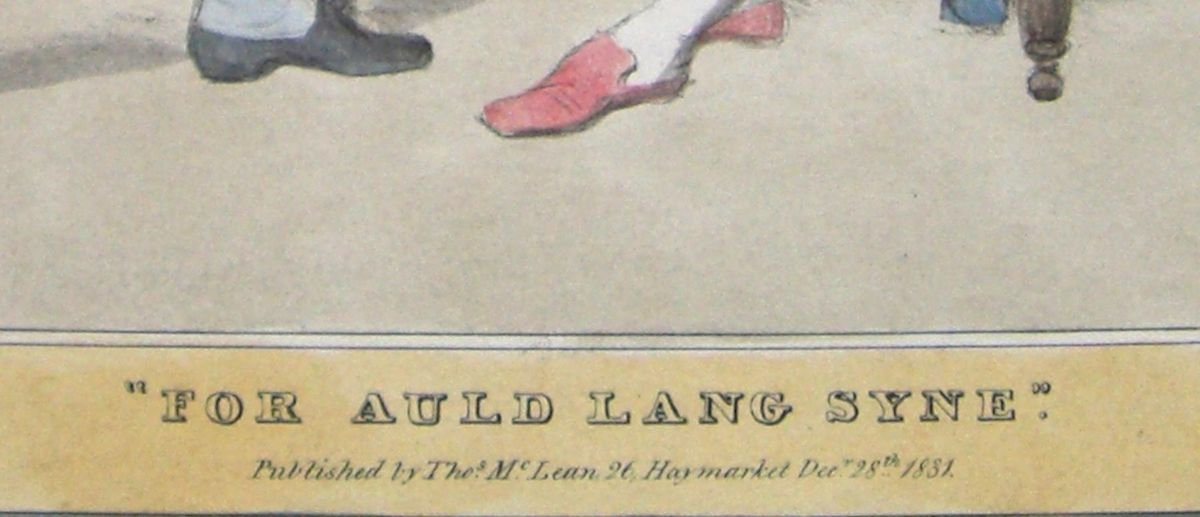 For Auld Lang Syne - Lithograph by J. Doyle - 1831 1831