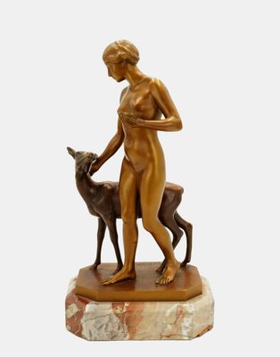 Forest Idyll Bronze by Rudolf Kaesbach, 1915-TPH-2016394