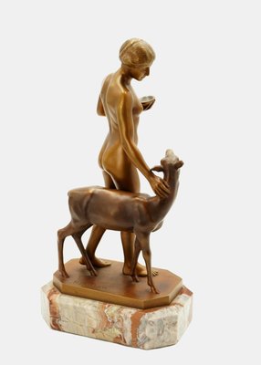 Forest Idyll Bronze by Rudolf Kaesbach, 1915-TPH-2016394