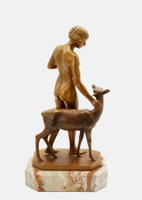 Forest Idyll Bronze by Rudolf Kaesbach, 1915-TPH-2016394