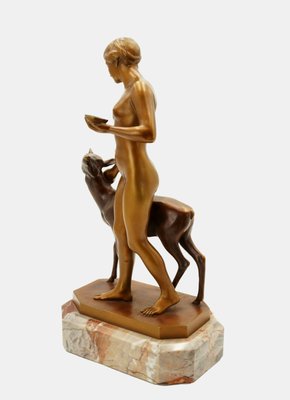 Forest Idyll Bronze by Rudolf Kaesbach, 1915-TPH-2016394