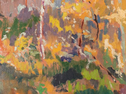 Forest in Autumn, 1935, Oil on Canvas, Framed-GPP-1125748