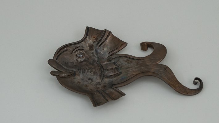 Forged Iron Ashtray in the Shape of a Fish, Vienna, 1960s-SPD-742227