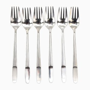 Forks Model 2070 by Helmut Alder for Anvil, 1959, Set of 6-ZWH-1722446