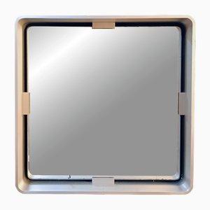 Formanova Square Aluminium Wall Mirror, Italy, 1970s-YUW-2027284