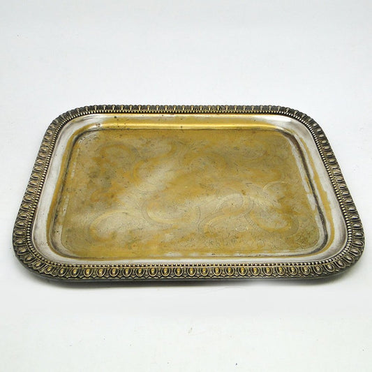 Former Austro-Hungarian Empier Guilloshed Tray from Herrmann, 1890s