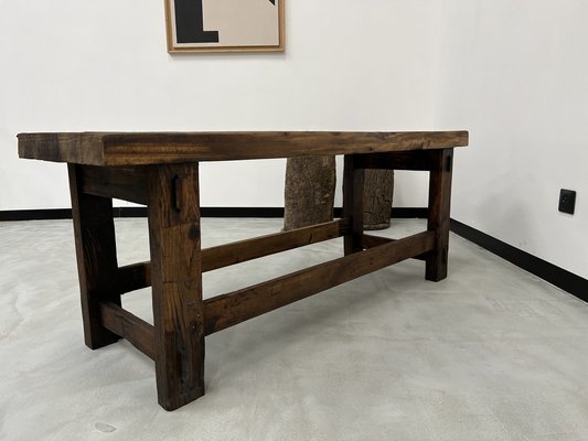 Former French Workbench in Oak, 1950s-WKI-1752588