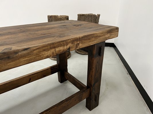 Former French Workbench in Oak, 1950s-WKI-1752588