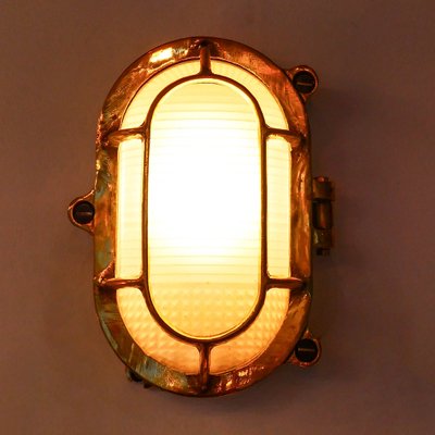 Former Holophane Wall Light in Bronze, 1950s-PSG-1776200