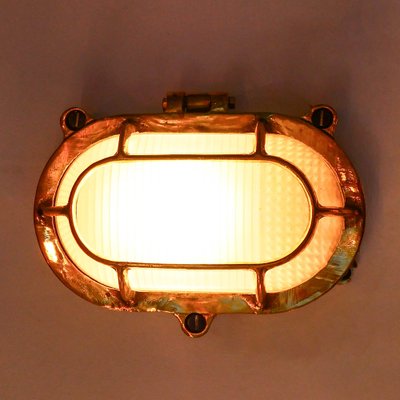 Former Holophane Wall Light in Bronze, 1950s-PSG-1776200