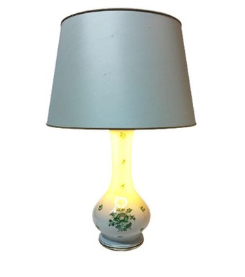 Fortuna Green Pattern Porcelain Table Lamp from Herend Hungary-UCH-1224518