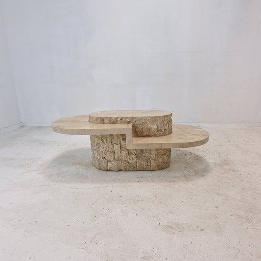 Fossil Stone Coffee Table by Magnussen Ponte, 1980s