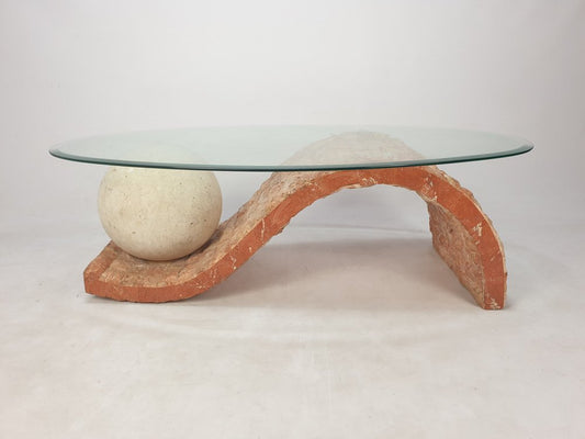 Fossil Stone Coffee Table from Magnussen Ponte, 1980s