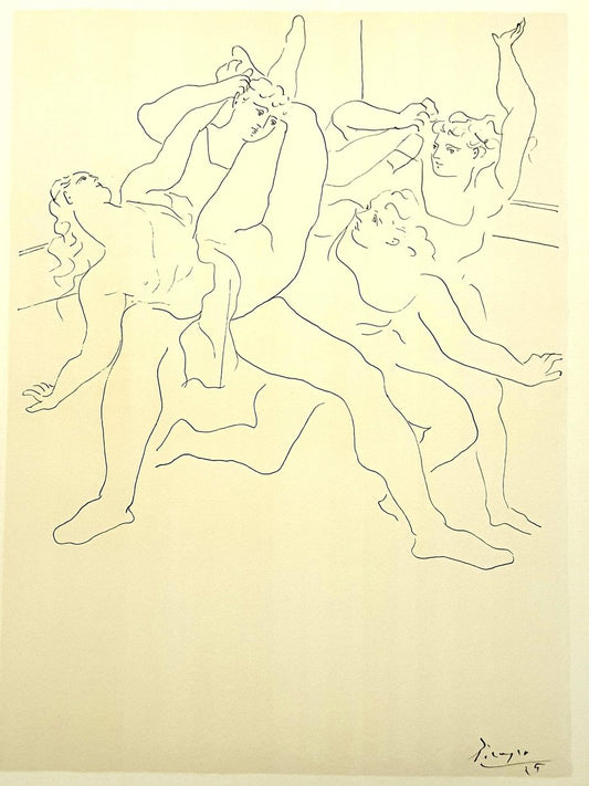 Four Ballet Dancers Lithograph after Pablo Picasso, 1946