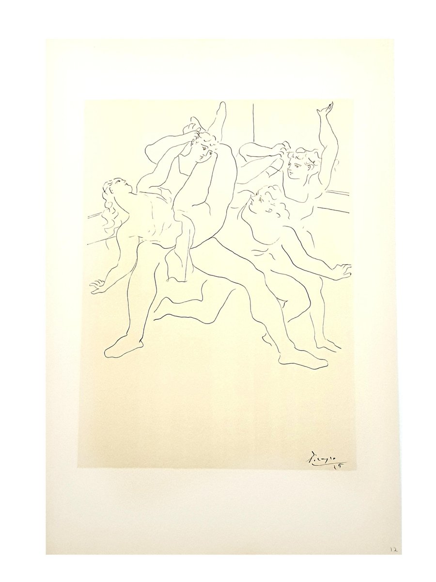 Four Ballet Dancers Lithograph after Pablo Picasso, 1946